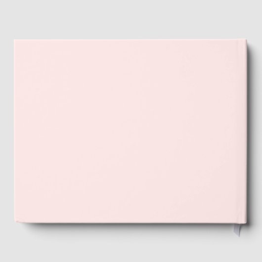 Elegante bruiloft | Pink Rose Gold Heart Confetti Gastenboek (Achterkant)