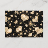 Elegante bruiloft Plaatskaarten Gouden Glitter Har Plaatskaartje (Achterkant)