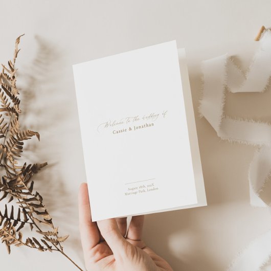 Elegante bruiloft programma volgorde van service b