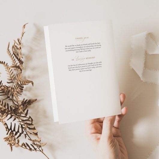 Elegante bruiloft programma volgorde van service b