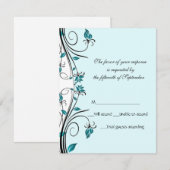 Elegante bruiloft reactie Kaart (Voorkant / Achterkant)