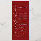 Elegante bruiloft receptie dank u kaart voor de ga (Voorkant)