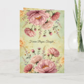 Elegante bruiloft receptie menu & programma (Achterkant)