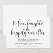 Elegante bruiloft repetitie Dinner Invitation Kaar Kaart (Voorkant / Achterkant)