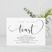 Elegante bruiloft repetitie Dinner Invitation Kaar Kaart (Staand voorkant)