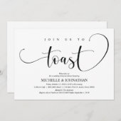 Elegante bruiloft repetitie Dinner Invitation Kaar Kaart (Voorkant / Achterkant)