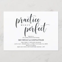 Elegante bruiloft repetitie Dinner Invitation Kaar