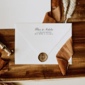 Elegante bruiloft retour adres Rubber Stamp Script Rubberstempel