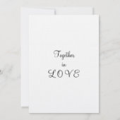 Elegante bruiloft roze goud twee harten kaart (Achterkant)