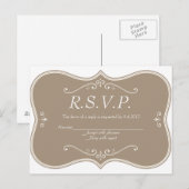  elegante bruiloft RSVP kaarten (Voorkant / Achterkant)