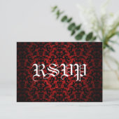 Elegante bruiloft RSVP kaarten Kaartje (Staand voorkant)