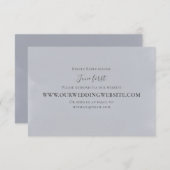 Elegante bruiloft RSVP Online Lichtblauw Script (Voorkant / Achterkant)