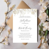 Elegante bruiloft salie groen gebladerte op maat kaart