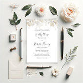 Elegante bruiloft salie groen gebladerte op maat kaart