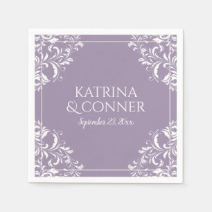 Elegante bruiloft servetten Nadine (Lavendel)