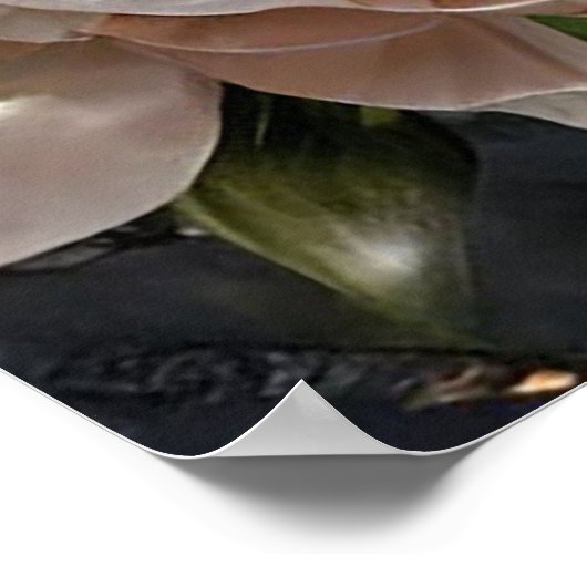 Elegante bruiloft silhouet in Lijst Poster (Hoek)