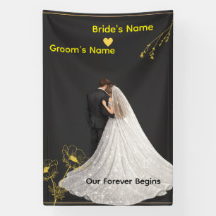 Elegante bruiloft  spandoek