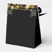 Elegante bruiloft sparkles goud bedankdoosjes (Achterkant)