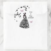 Elegante bruiloft Sticker bruid gemaakt Vlinders (Tas)