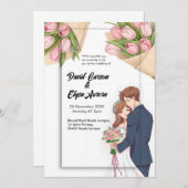 Elegante bruiloft Tijdloos & Romantisch ontwerp Kaart (Voorkant / Achterkant)