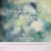 Elegante bruiloft toegewezen stoelen zijn niet onz acryl bord (Neutraal)