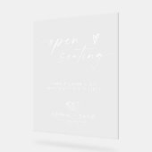 Elegante bruiloft toegewezen stoelen zijn niet onz acryl bord (Hoek)