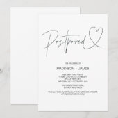 Elegante bruiloft uitgestelde notities Verander de Kaart (Voorkant / Achterkant)