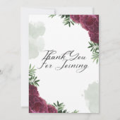 Elegante bruiloft uitnodiging (Achterkant)