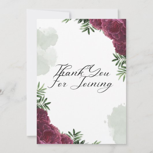 Elegante bruiloft uitnodiging (Achterkant)