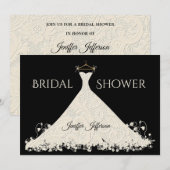 Elegante bruiloft uitnodiging (Voorkant / Achterkant)