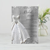 Elegante bruiloft uitnodiging (Staand voorkant)