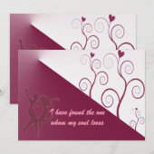 Elegante bruiloft uitnodiging citaten kaart (Voorkant / Achterkant)