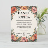 Elegante bruiloft uitnodiging Design (Staand voorkant)