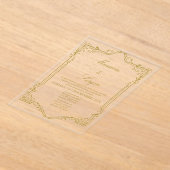 Elegante bruiloft uitnodiging in het Spaans (Laagn)