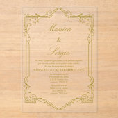 Elegante bruiloft uitnodiging in het Spaans (Voorkant)
