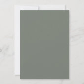 Elegante bruiloft uitnodiging in minimalistische s (Achterkant)