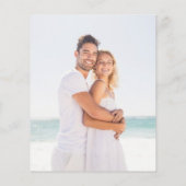 Elegante bruiloft uitnodiging met script foto (Achterkant)