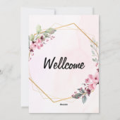 Elegante bruiloft uitnodiging minimalistische scri (Achterkant)