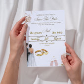 Elegante bruiloft uitnodiging ontwerp - tijdloze s