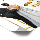 Elegante bruiloft uitnodiging ontwerp - tijdloze s poster (Hoek)