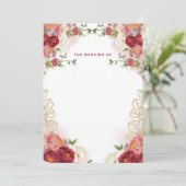 Elegante bruiloft uitnodiging Persoonlijke liefdes (Staand voorkant)