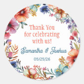 Elegante bruiloft uitnodiging zegel (Voorkant)