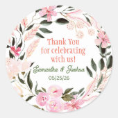 Elegante bruiloft uitnodiging zegel (Voorkant)