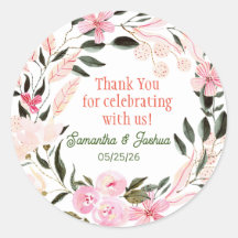 Elegante bruiloft uitnodiging zegel