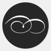 Elegante bruiloft uitnodiging zegel (Voorkant)