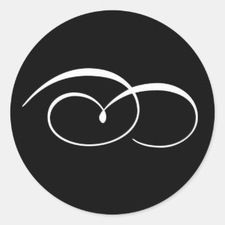 Elegante bruiloft uitnodiging zegel