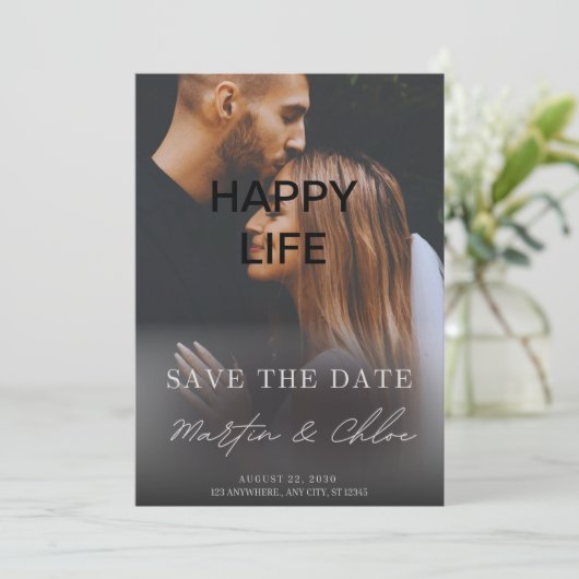 Elegante bruiloft uitnodigingen Kaart (Staand voorkant)