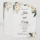 "Elegante bruiloft uitnodigingssuite" (Voorkant / Achterkant)