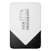 Elegante bruiloft Voeg gepersonaliseerde fotografi Badmat (Voorkant Verticaal)