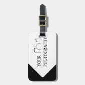 Elegante bruiloft Voeg gepersonaliseerde fotografi Bagagelabel (Voorkant verticaal)